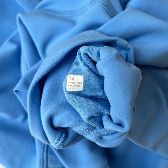 Lululemon Align Crop Leggings Pool Party Blue 23” Size 14 - Picture 11 of 11